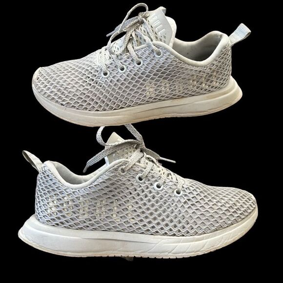 Nobull Project Knit Runner Diamond Mesh White Gum Running Shoes Women Sz 8 - Picture 1 of 8